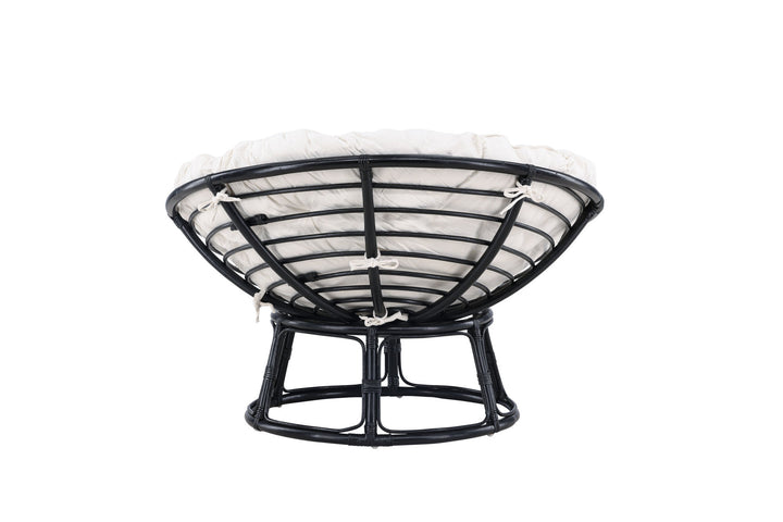 Venture Home Bonnie Loungechair - Black / Offwhite Polyester - Ersätter 7184-100