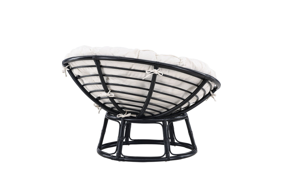 Venture Home Bonnie Loungechair - Black / Offwhite Polyester - Ersätter 7184-100