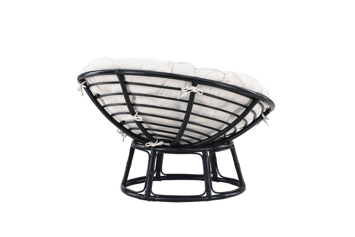 Venture Home Bonnie Loungechair - Black / Offwhite Polyester - Ersätter 7184-100