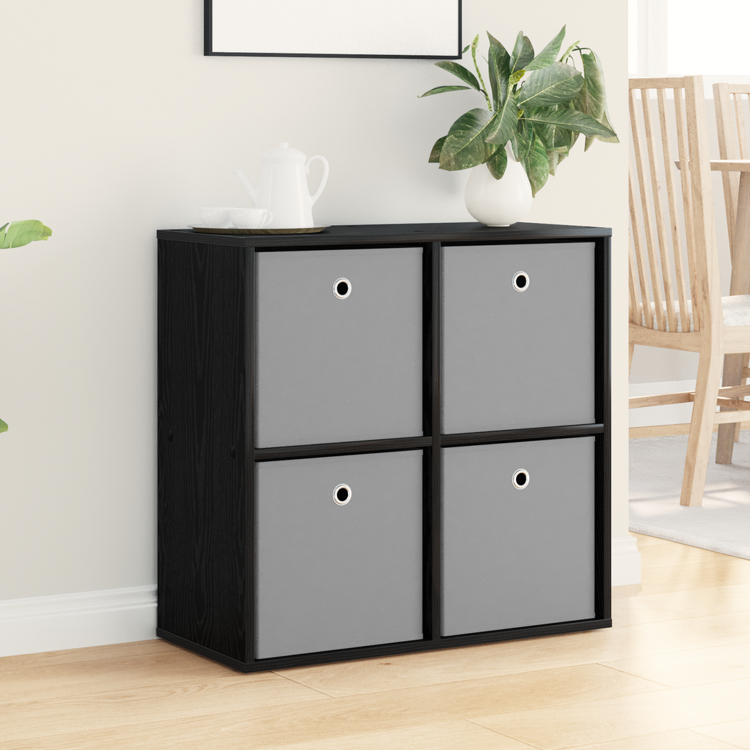 Sideboard med skuffe Sort eg 68,5 x 32 x 67 cm