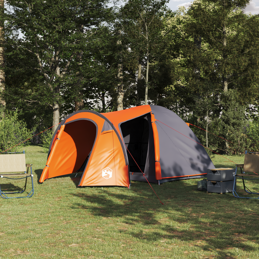 Dome Telt Kuppel med tag Grå og orange 384 x 254 x 170 cm
