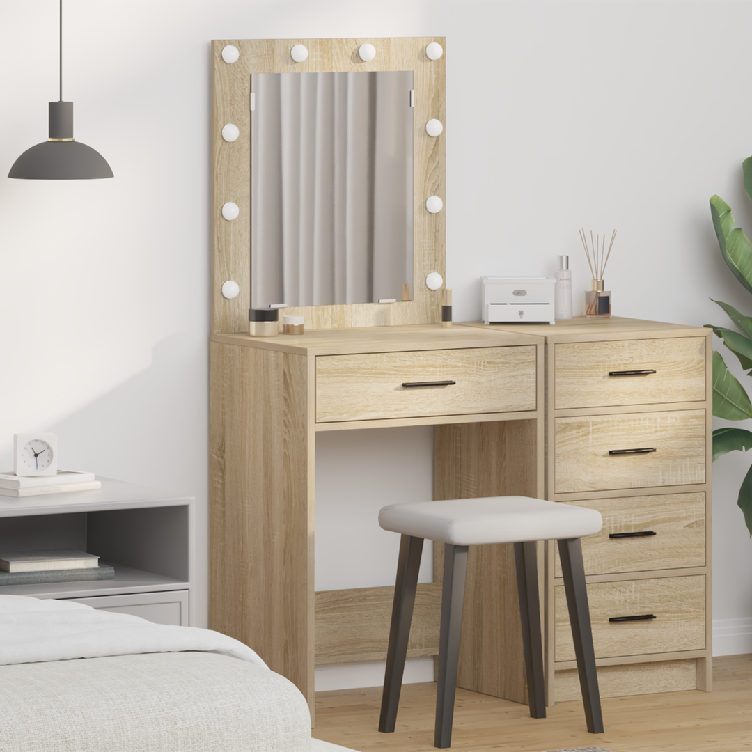 Klædeskab med skuffe Sonoma eg 50 x 41 x 135 cm Konstrueret træ