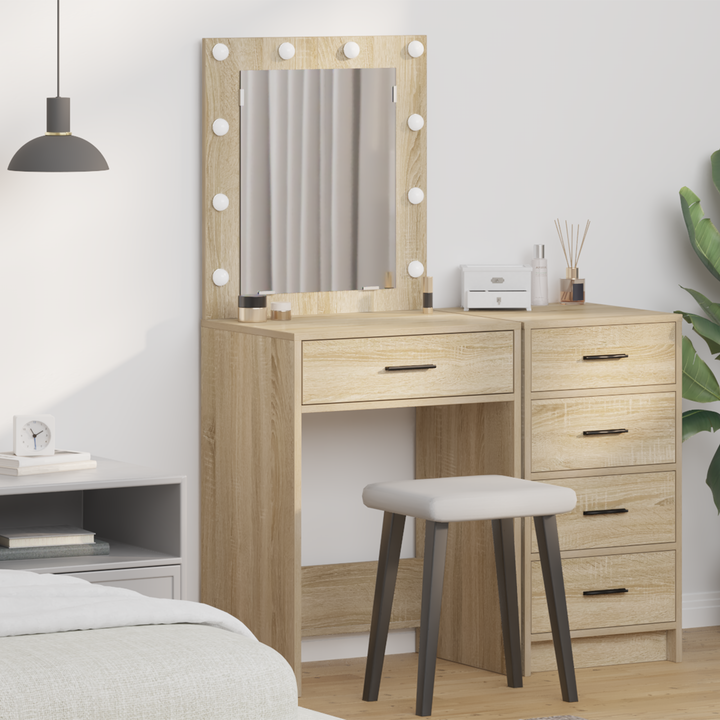 Klædeskab med skuffe Sonoma eg 50 x 41 x 135 cm Konstrueret træ