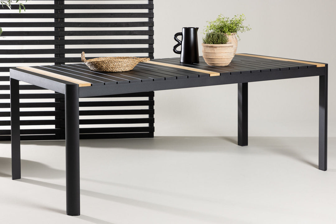 Venture Home Togo - Dining Table- Black / Teak - Allu / Teak - 200*100