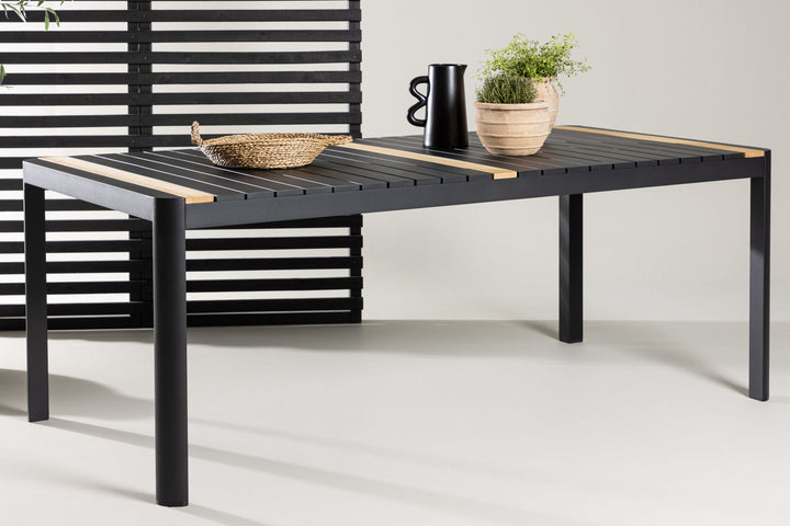 Venture Home Togo - Dining Table- Black / Teak - Allu / Teak - 200*100