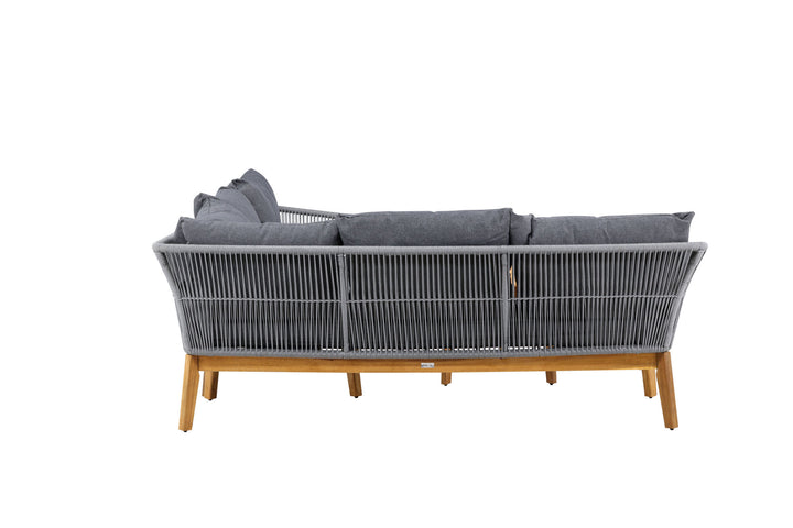 Venture Home Chania Corner sofa - Grey/Acacia