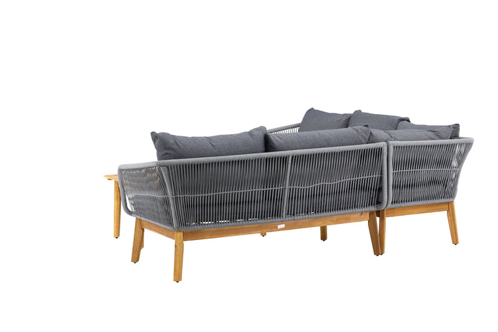 Venture Home Chania Corner sofa - Grey/Acacia