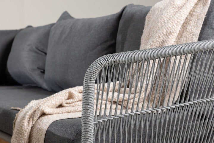 Venture Home Chania Corner sofa - Grey/Acacia