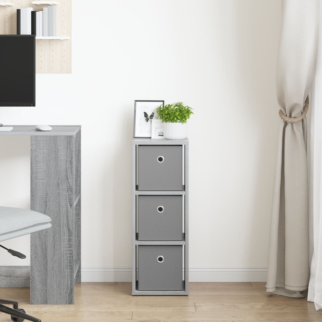 Sideboard med skuffe Grå Sonoma 25,5 x 22 x 69,5 cm