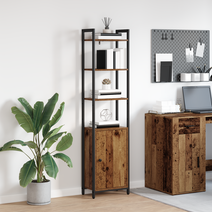 Bogskab Gammelt træ 40 x 24 x 161 cm Konstrueret træ