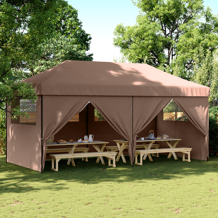 Party Tent Brun 292 x 580 x 315 cm Oxford stof