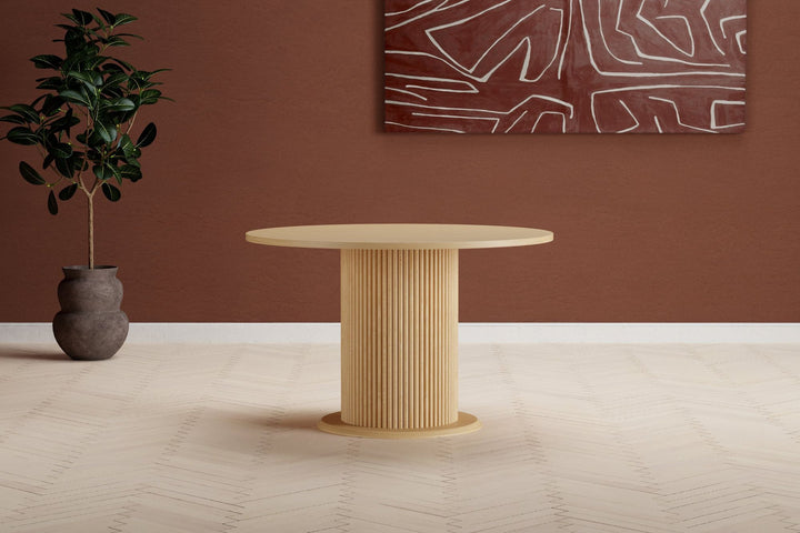 Venture Home Reko Round Dining Table - Nature / MDF w Paper Veneer