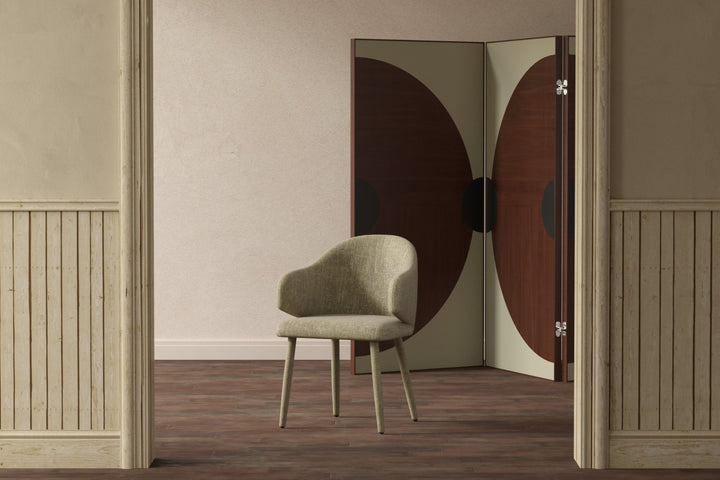 Venture Home Evelin Spisebordsstol 2-pak - Beige Velour / Beige Velour