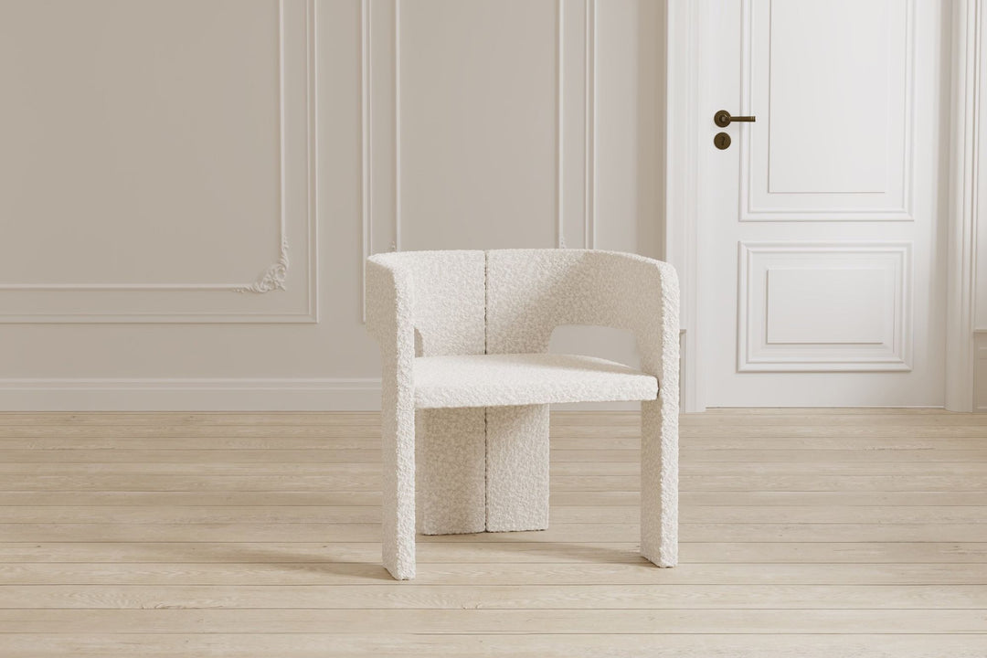 Venture Home Kristin Dining Chair - 2-pack - White Boucle