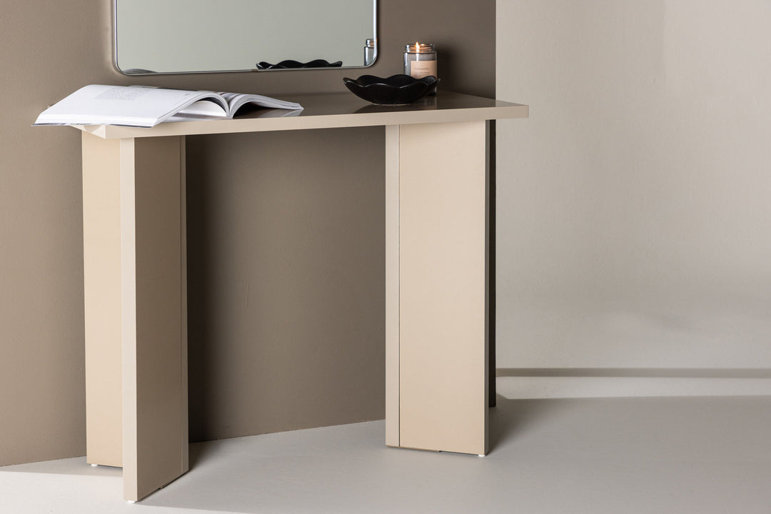 Vind Kristansund Desk - Beige / Beige MDF
