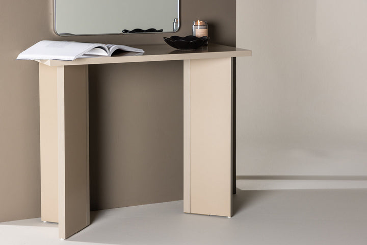 Vind Kristansund Desk - Beige / Beige MDF