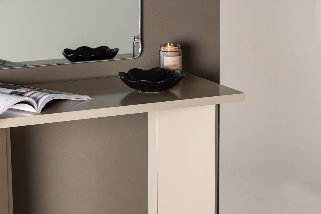 Vind Kristansund Desk - Beige / Beige MDF