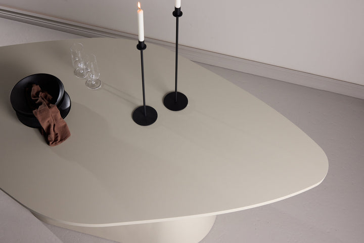 Vind Diamond Dining Table 210x110x75 cm - MDF Beige PU Lacquer Painting FSC 100%