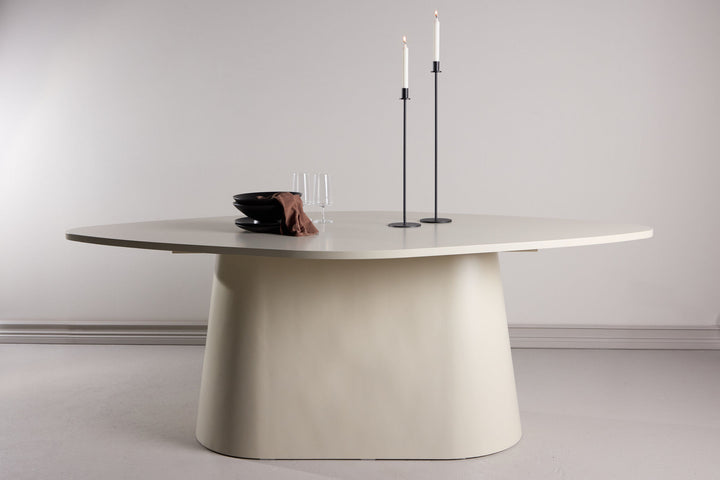 Vind Diamond Dining Table 210x110x75 cm - MDF Beige PU Lacquer Painting FSC 100%