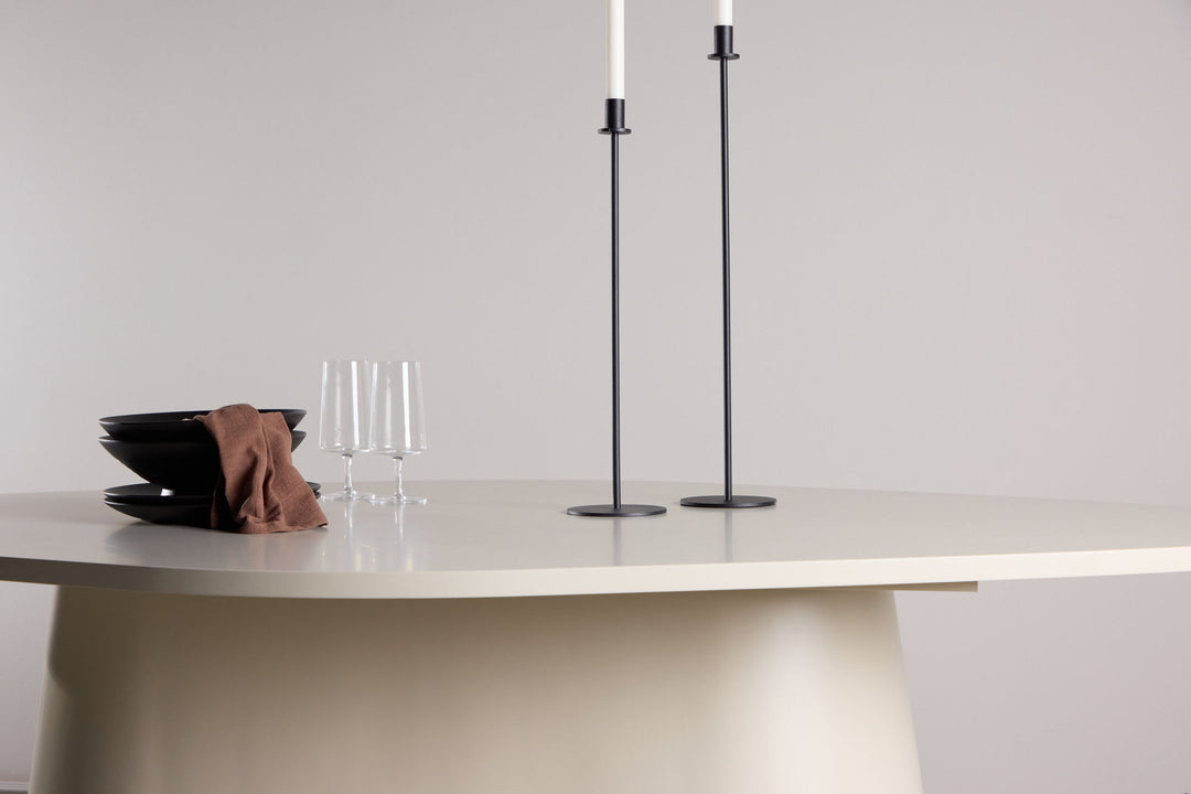 Vind Diamond Dining Table 210x110x75 cm - MDF Beige PU Lacquer Painting FSC 100%