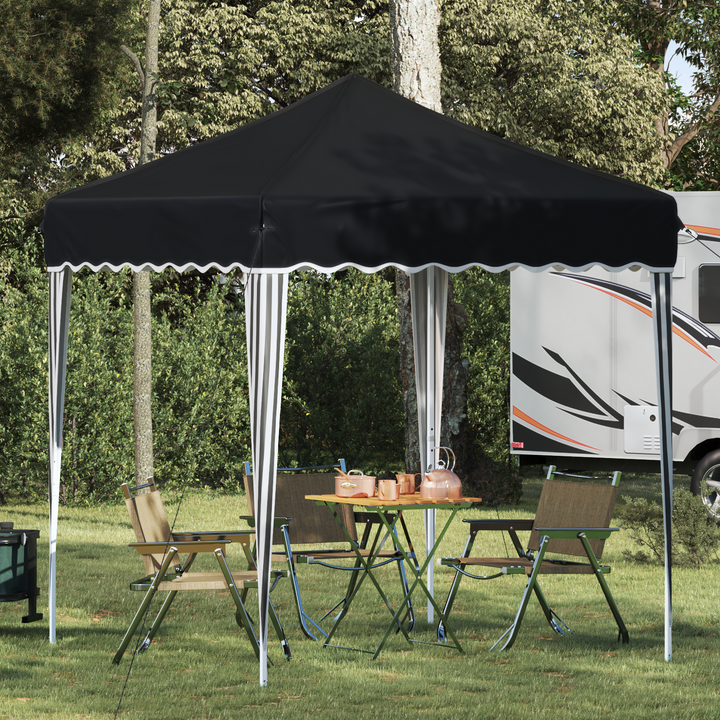 Pop-up Festtelt 195 x 195 x 245 cm Antracit Oxford stof