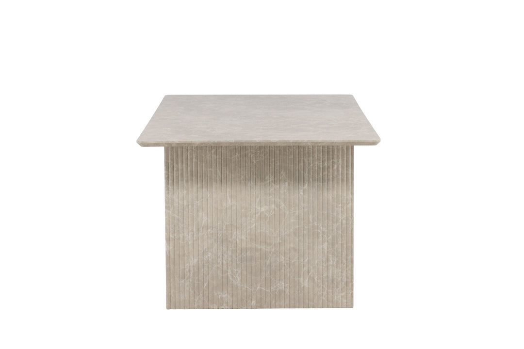 Venture Home Vail spisebord 100x200 cm - Beige marmorlook /