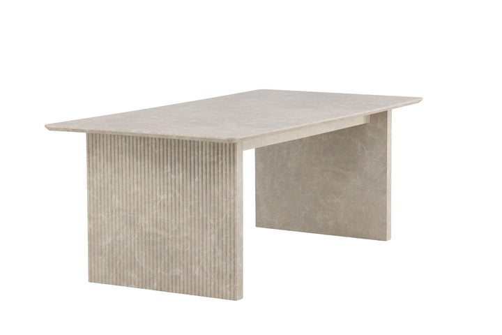 Venture Home Vail spisebord 100x200 cm - Beige marmorlook /