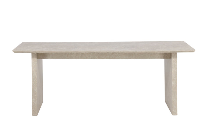 Venture Home Vail spisebord 100x200 cm - Beige marmorlook /