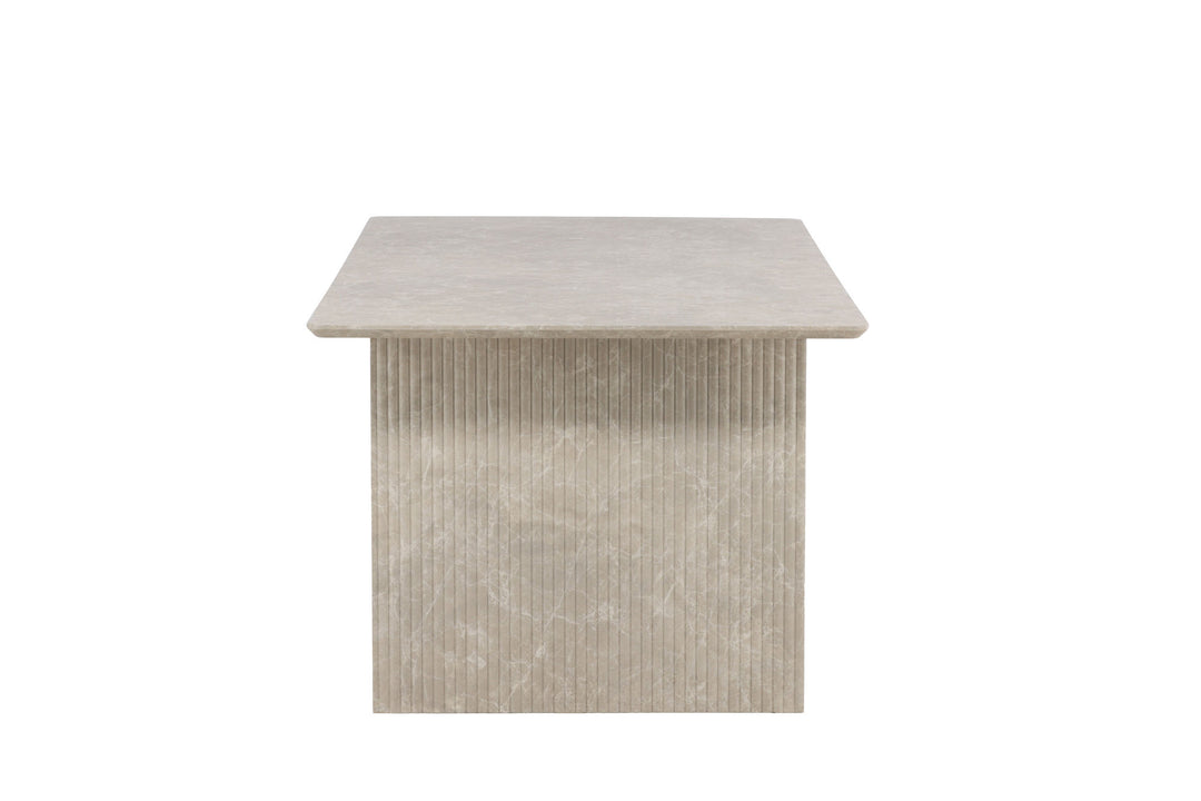 Venture Home Vail spisebord 100x200 cm - Beige marmorlook /