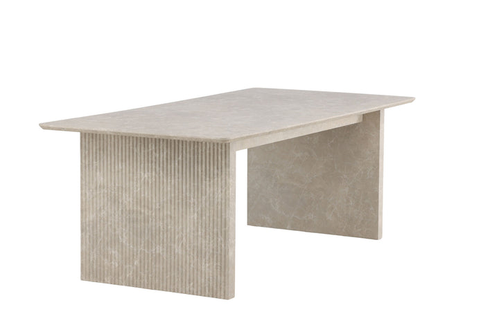 Venture Home Vail spisebord 100x200 cm - Beige marmorlook /
