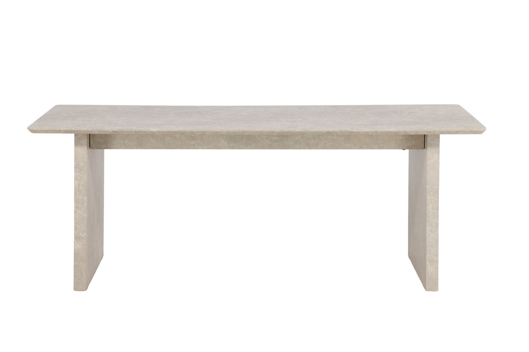 Venture Home Vail spisebord 100x200 cm - Beige marmorlook /