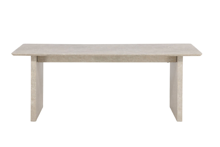 Venture Home Vail spisebord 100x200 cm - Beige marmorlook /