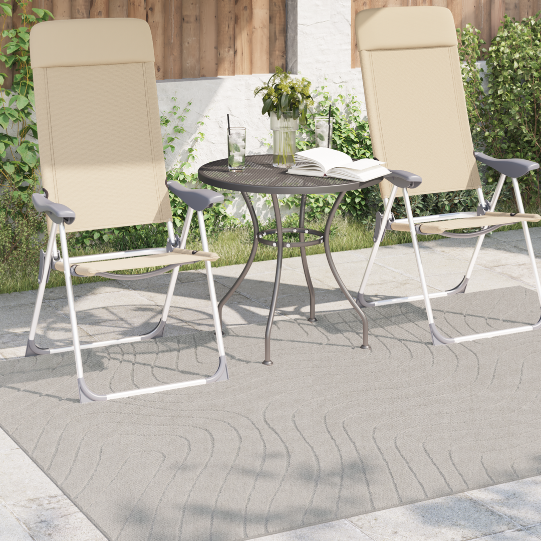 Områdetæpper Rektangulær PALMERAS Creme 230 x 160 cm Polyester