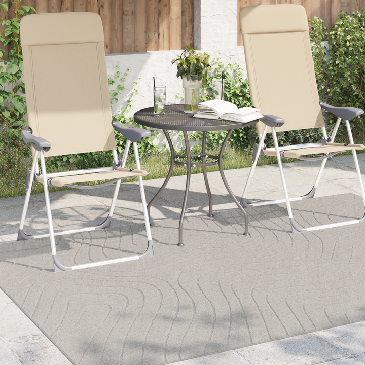 Områdetæpper Rektangulær PALMERAS Creme 230 x 160 cm Polyester