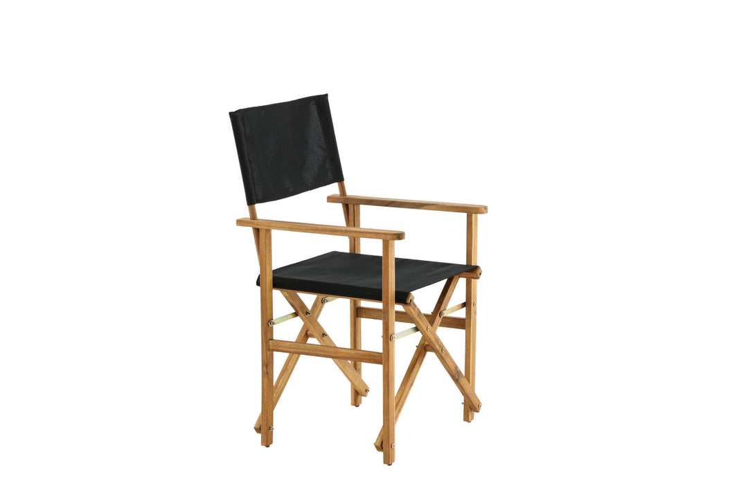 Venture Home Marion - Editors Chair 2-pack - Nature / Black - Acacia -