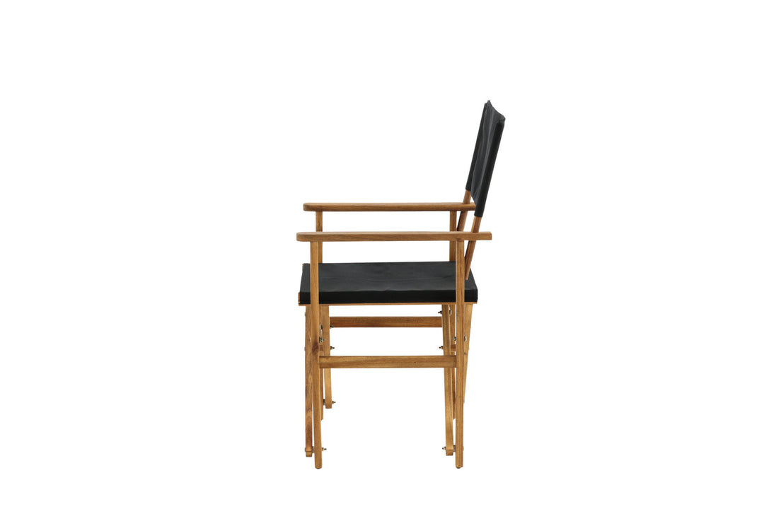 Venture Home Marion - Editors Chair 2-pack - Nature / Black - Acacia -