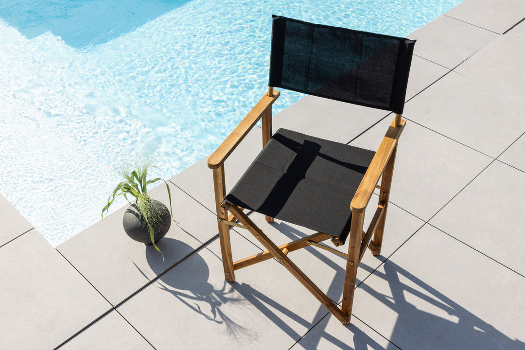 Venture Home Marion - Editors Chair 2-pack - Nature / Black - Acacia -
