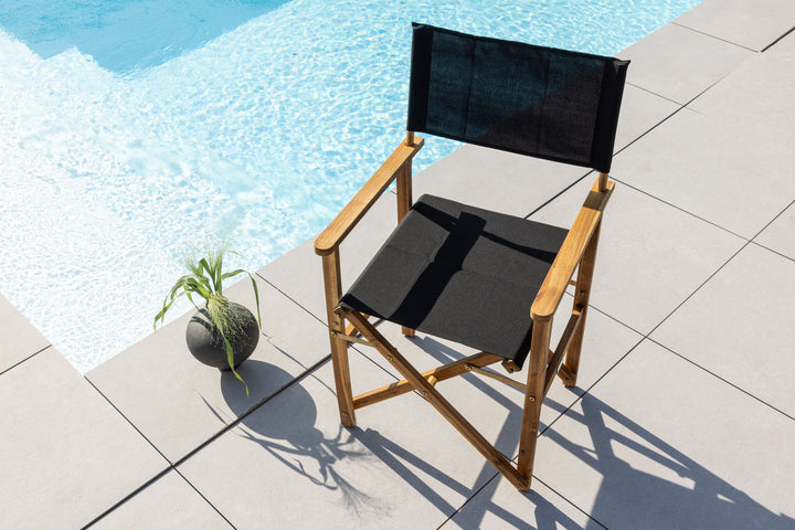 Venture Home Marion - Editors Chair 2-pack - Nature / Black - Acacia -