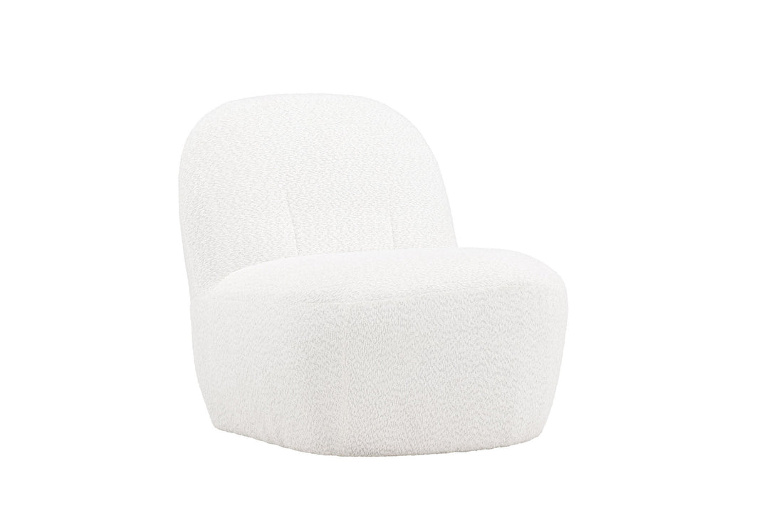 Venture Home Mahla Lounge Chair - White Boucle /