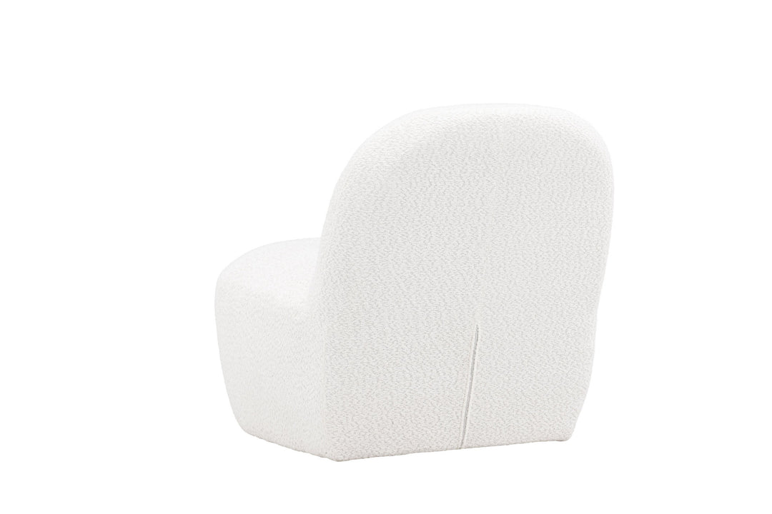 Venture Home Mahla Lounge Chair - White Boucle /