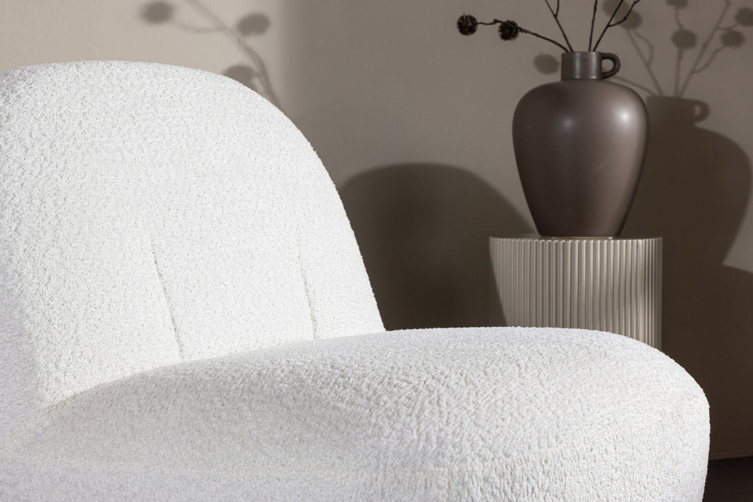 Venture Home Mahla Lounge Chair - White Boucle /