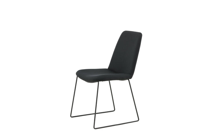 Venture Home Muce Dining Chair - Black Legs - Black Fabric