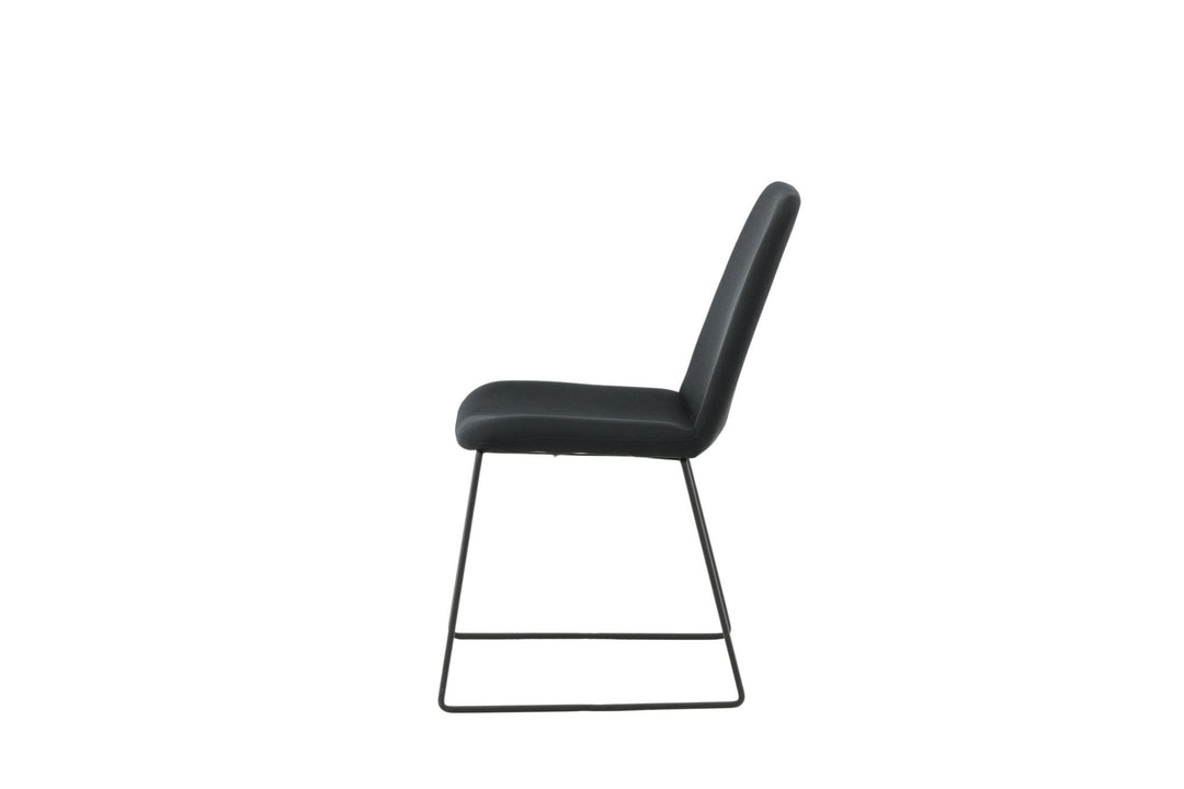 Venture Home Muce Dining Chair - Black Legs - Black Fabric