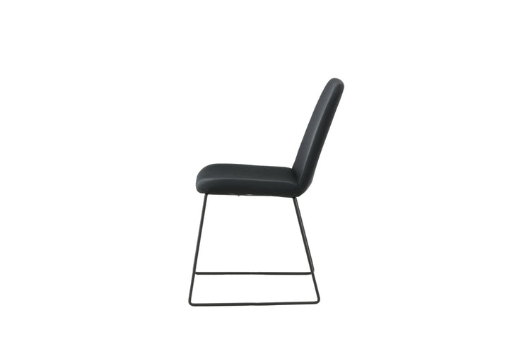 Venture Home Muce Dining Chair - Black Legs - Black Fabric
