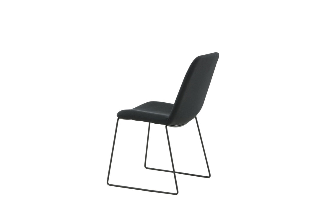 Venture Home Muce Dining Chair - Black Legs - Black Fabric