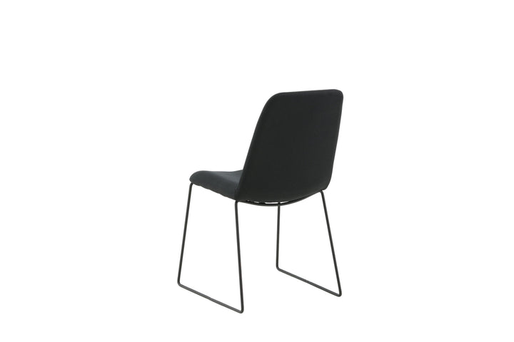 Venture Home Muce Dining Chair - Black Legs - Black Fabric