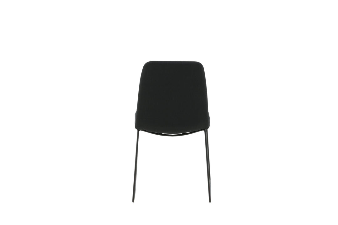 Venture Home Muce Dining Chair - Black Legs - Black Fabric