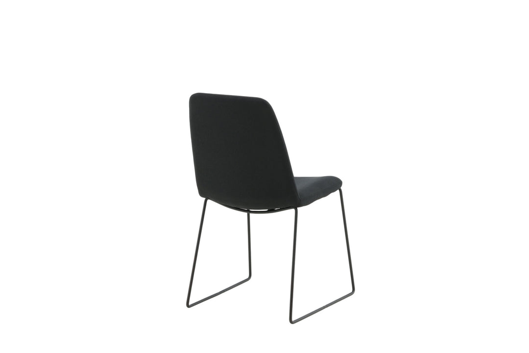 Venture Home Muce Dining Chair - Black Legs - Black Fabric