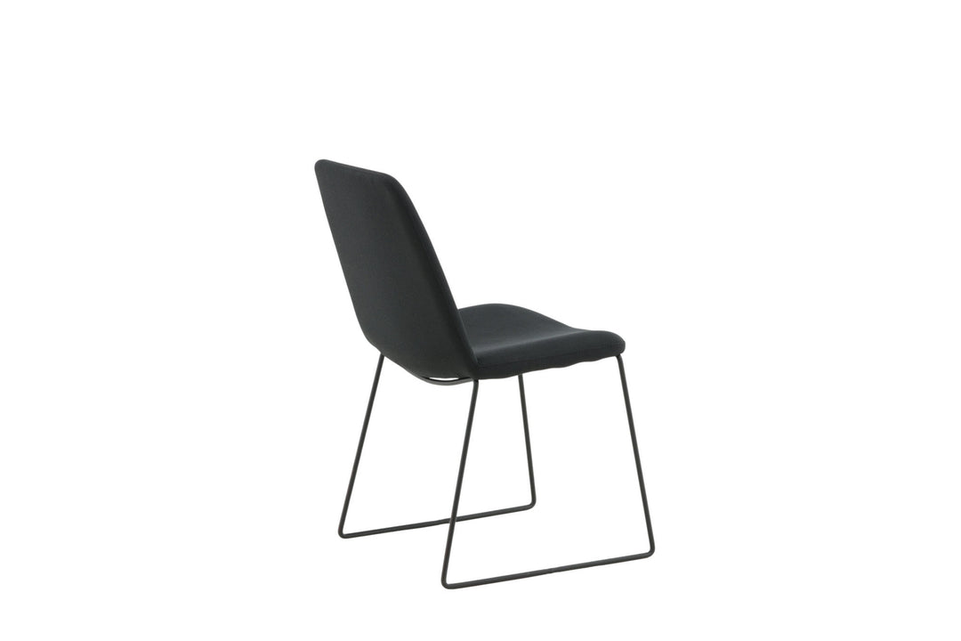 Venture Home Muce Dining Chair - Black Legs - Black Fabric