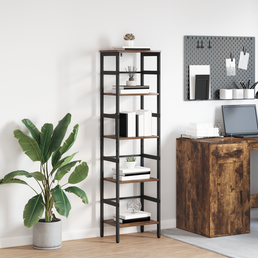 Bogreol Røget eg 40 x 29,5 x 149 cm Konstrueret træ